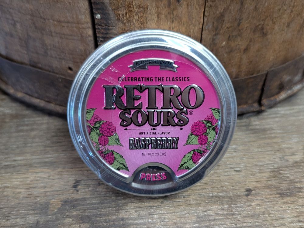 Retro Sours Raspberry Candy