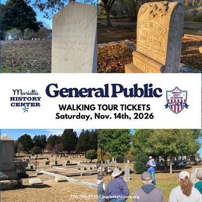 Saturday, Nov. 14th Cemetery Walking Tour Tickets