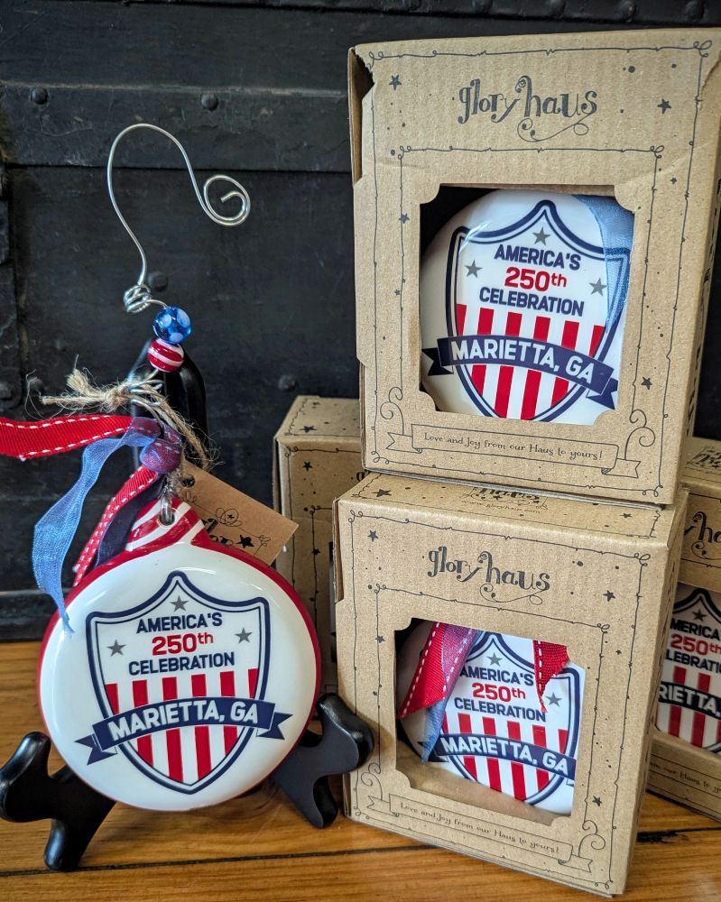 America's 250th Marietta GA Ornament