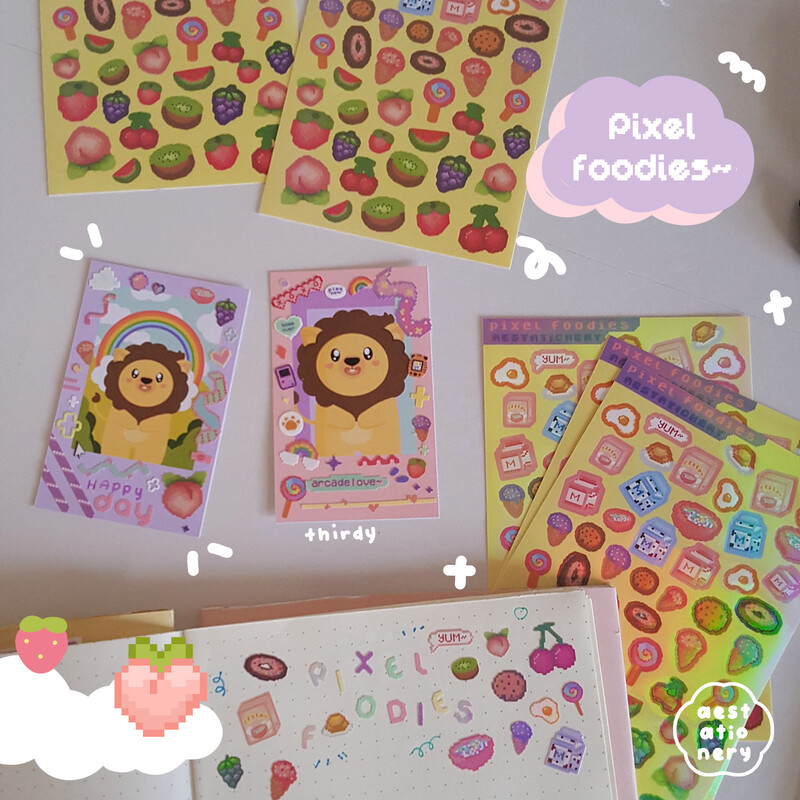 Pixel Foodies Sticker Sheet