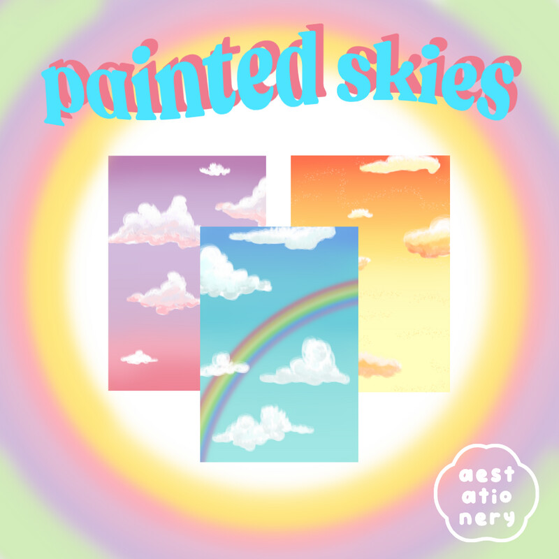 Painted Sky Binder Cover and Refills