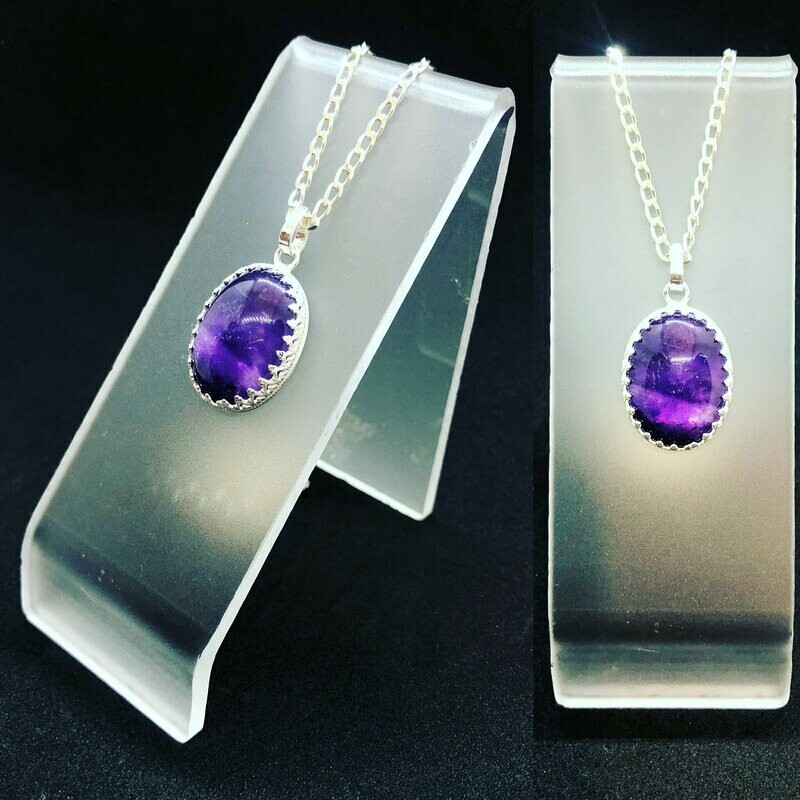 Sterling Silver & Amethyst Pendant