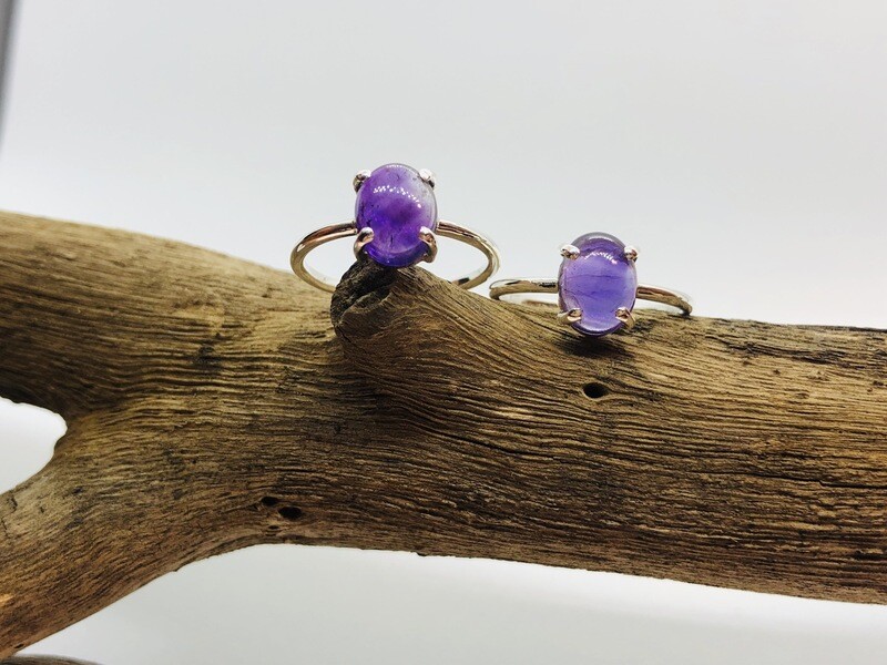 Sterling Silver & Amethyst Ring