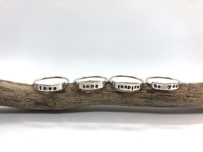 Custom Stamped 925 Sterling Silver Rings