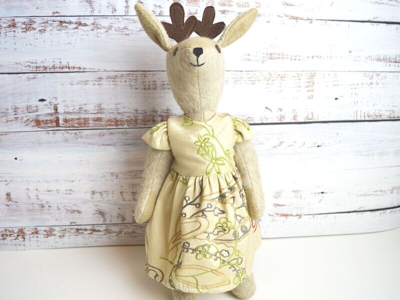 Beatrice Fawn & dress pattern (digital)