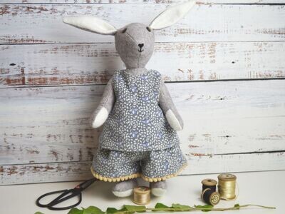 Bluebell Rabbit, Tunic & Shorts pattern (paper copy)