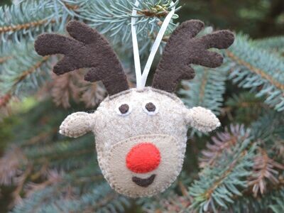 Reindeer decoration pattern (paper copy)