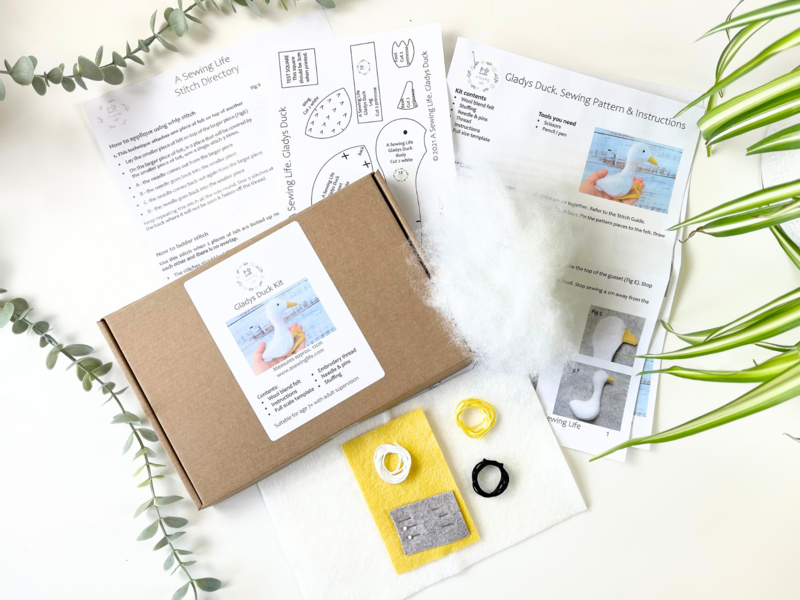 Gladys Duck sewing kit