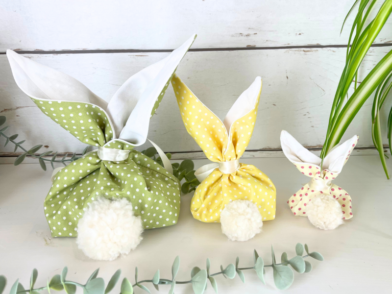 Easter bunny bags pattern. 3 sizes