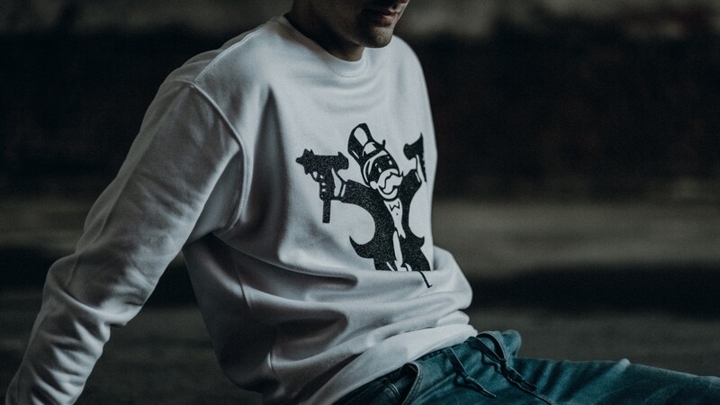 SUDADERA MONOPOLIO LOGO BK