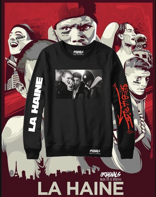 Sudadera negra Haine Baise