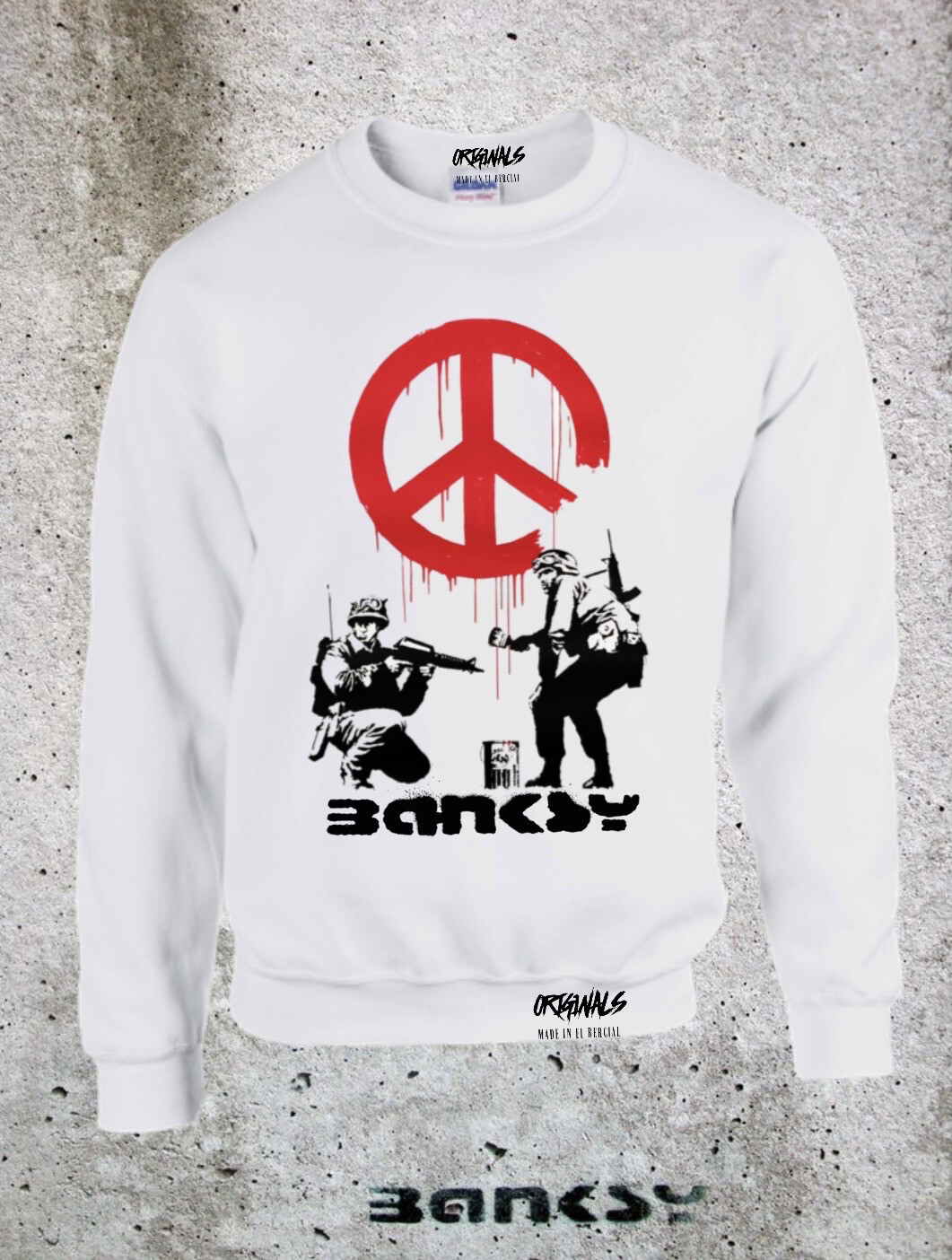 Sudadera Blanca PEACE