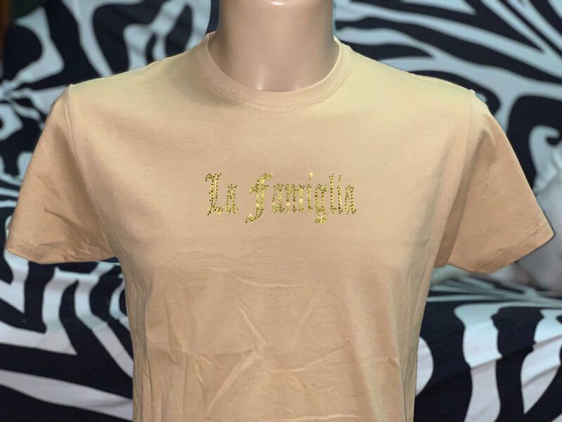 Camiseta beige La Famiglia