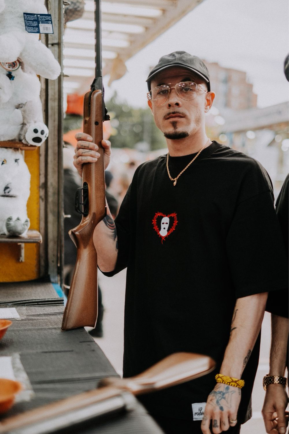 CAMISETA OVZ NEGRA GET MONEY