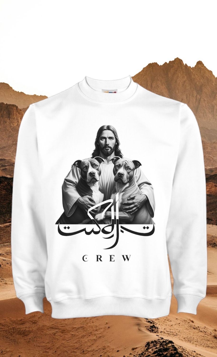 Sudadera blanca Cristo