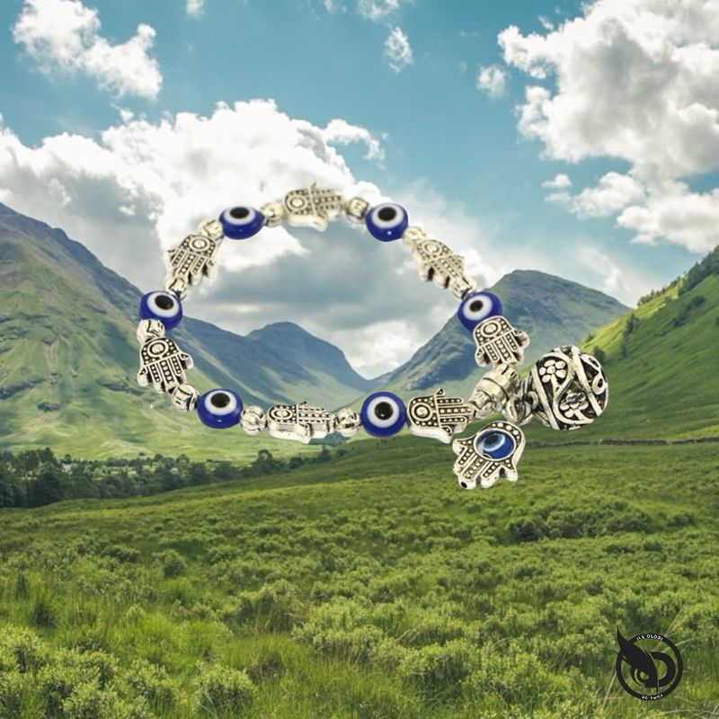 Pulsera Plata ojo turco