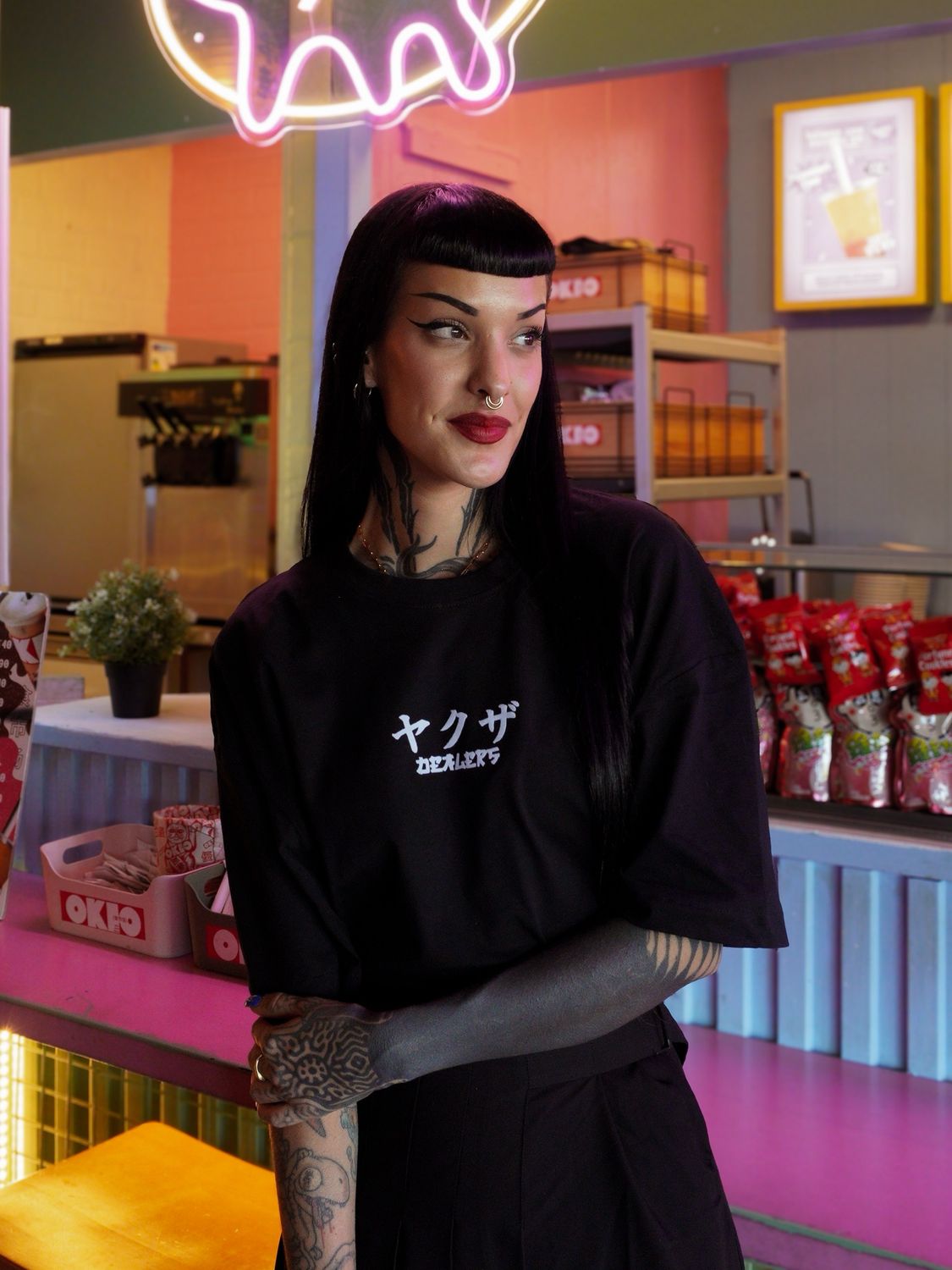 Camiseta negra  ヤクザ