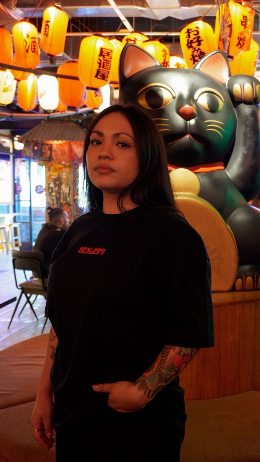 Camiseta negra Neko