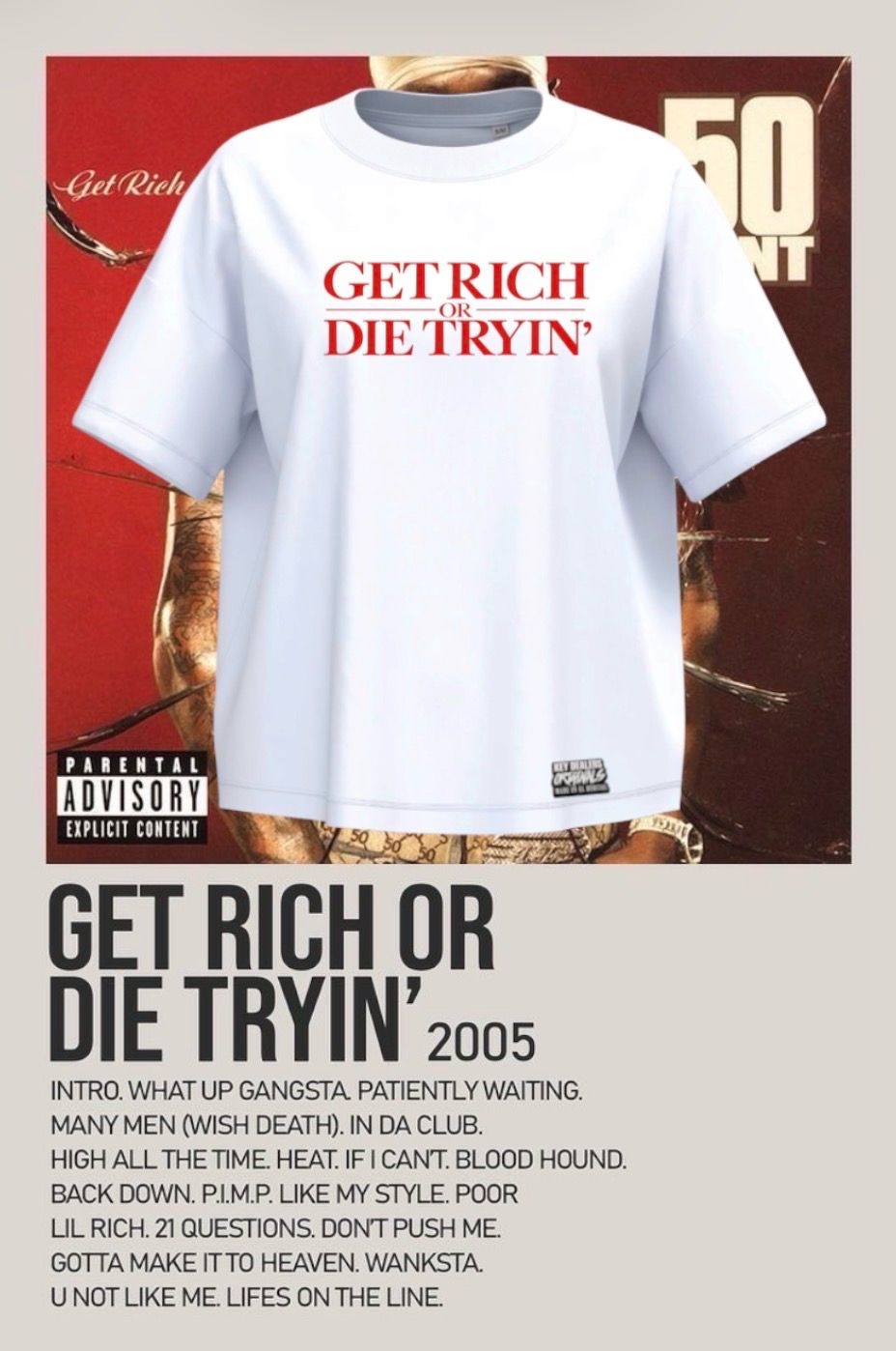 Camiseta GET RICH