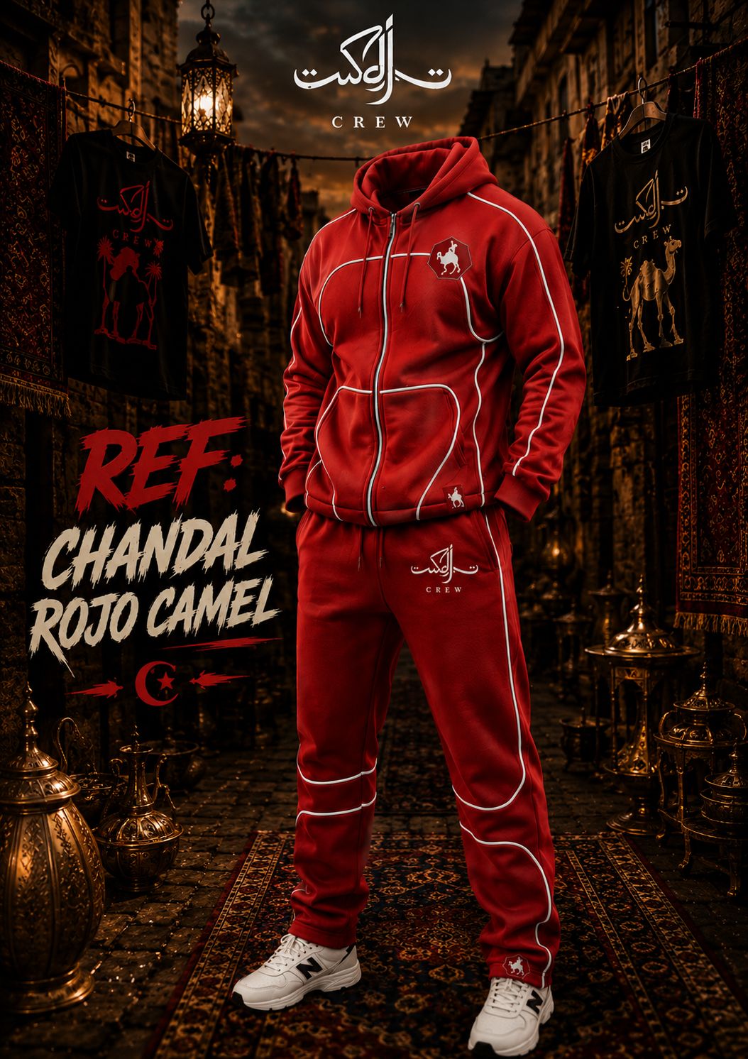 Chandal Rojo Camel