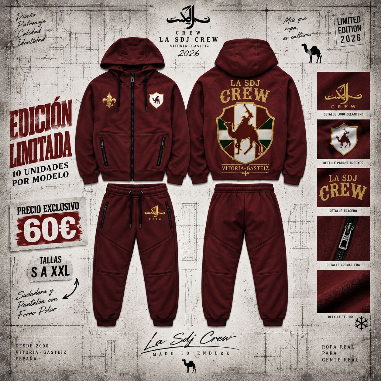 Chandal Burdeos Euskadi