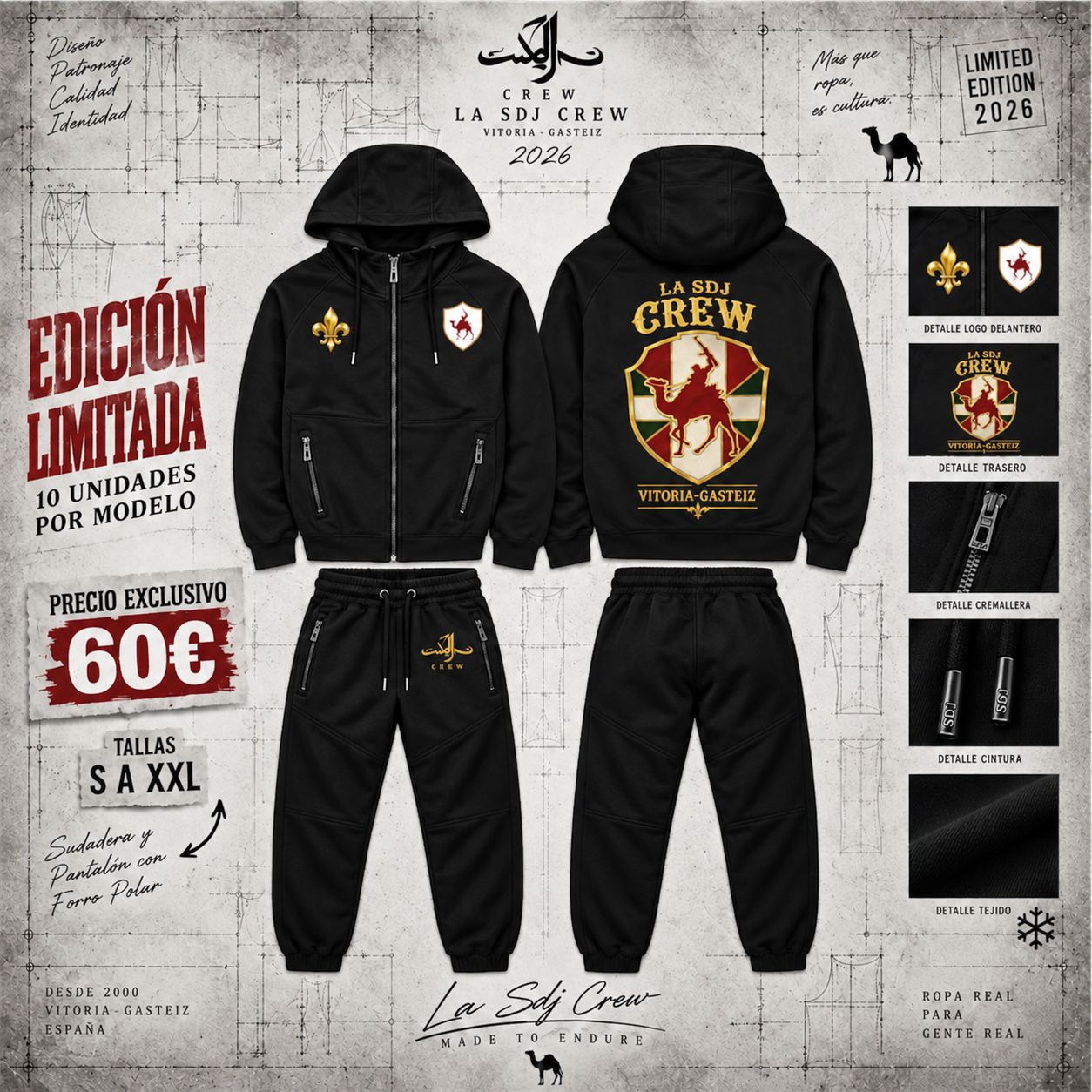 Chandal negro Vitoria
