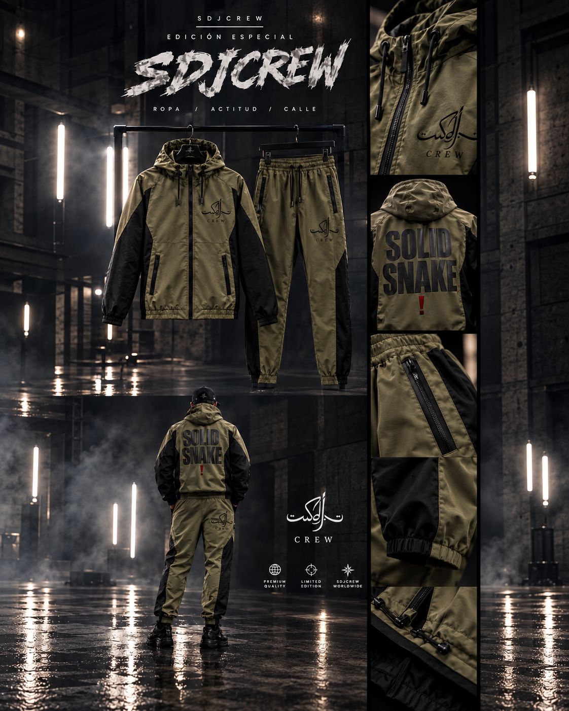 TrackSuite GR/BK Snake