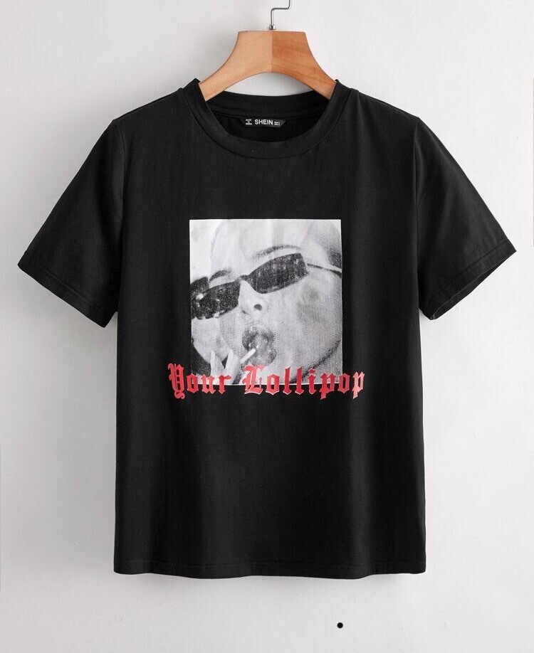 Letter And Figure Graphic Top