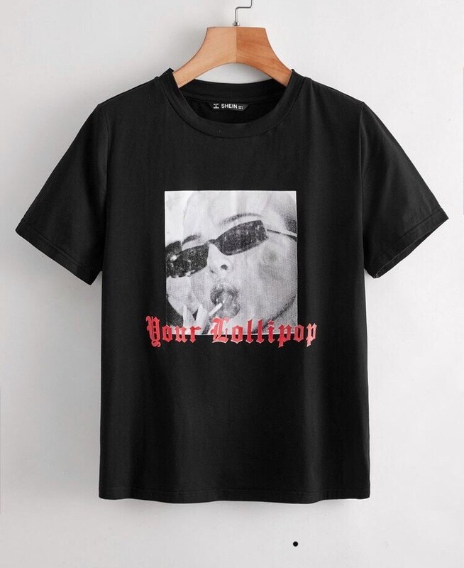 Letter And Figure Graphic Top