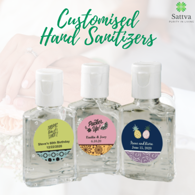 Customized Hand Sanitizers for Weddings,Events etc