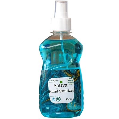 Sattva Hand Sanitizer Liquid Mist Spray 250ml(Pack of 3)