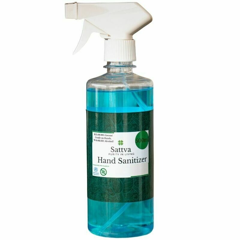 Sattva Hand Sanitizer Liquid Trigger Spray 500ml