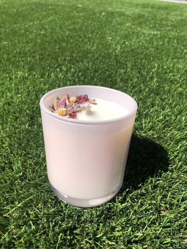 Soy Wax Candles - Pink Jar