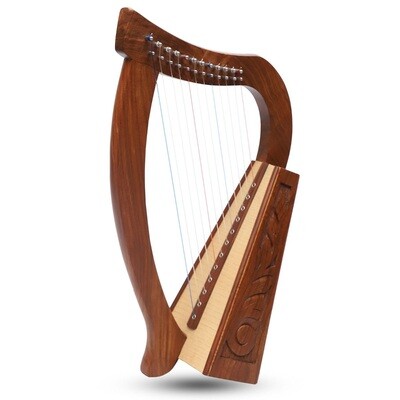 O'Carolan Celtic Harp, 12 String, Rosewood