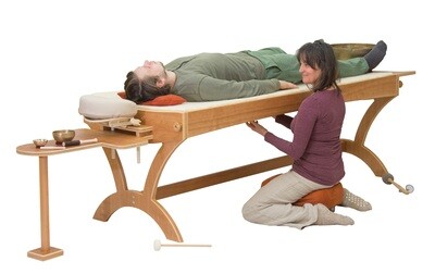 Monochord Table - Sound Therapy set - Cherry wood