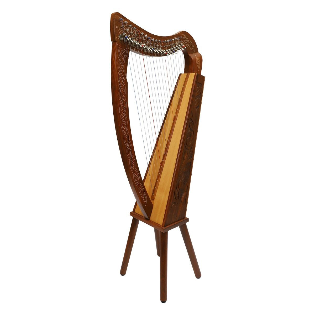 Boru Celtic Harp, 19 Strings, Rosewood