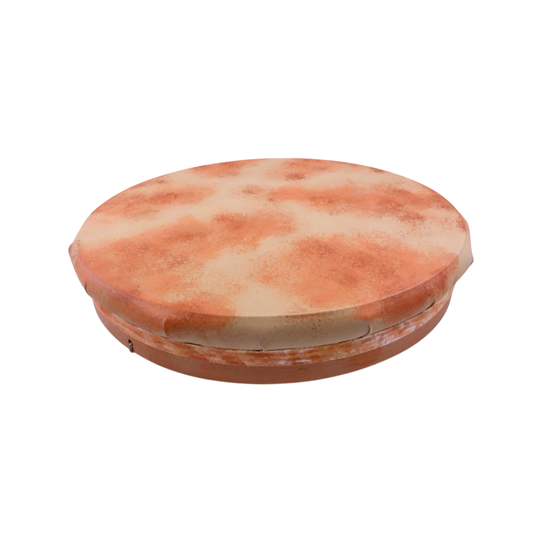 Tambour vegan en toile nylon - Ø 40cm - accordable - couleur crème