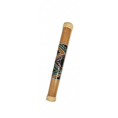 Rainstick, bamboo painted, L 60cm