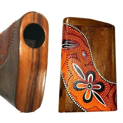 Travel didgeridoo box - painted