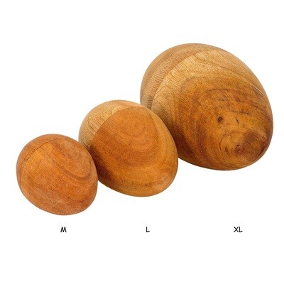 Egg-Shaped Shaker - mahogany wood - medium