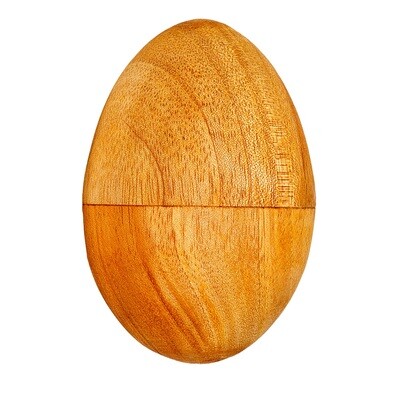 Egg-Shaped Shaker - mahogany wood - medium