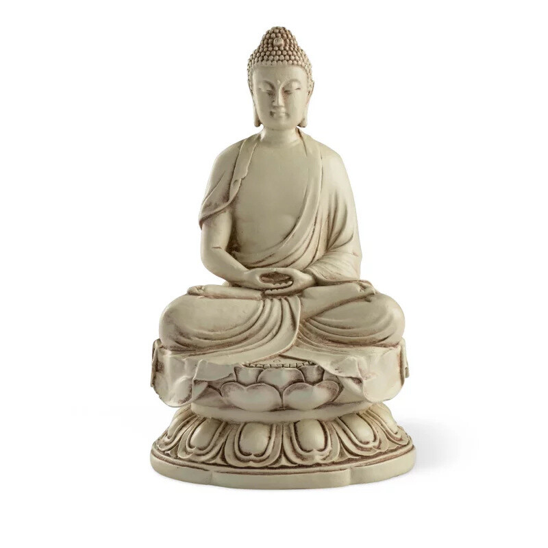 Buddha 'Meditation' - 16,5 cm - ivoor kleur