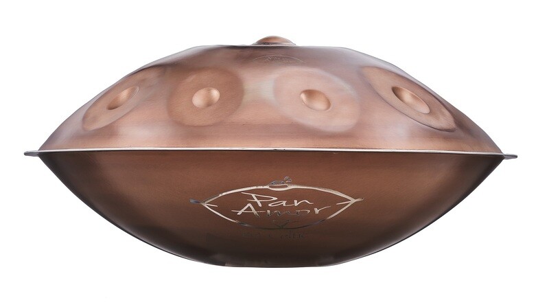 PanAmor Handpan, B2-Celtic minor, stainless steel