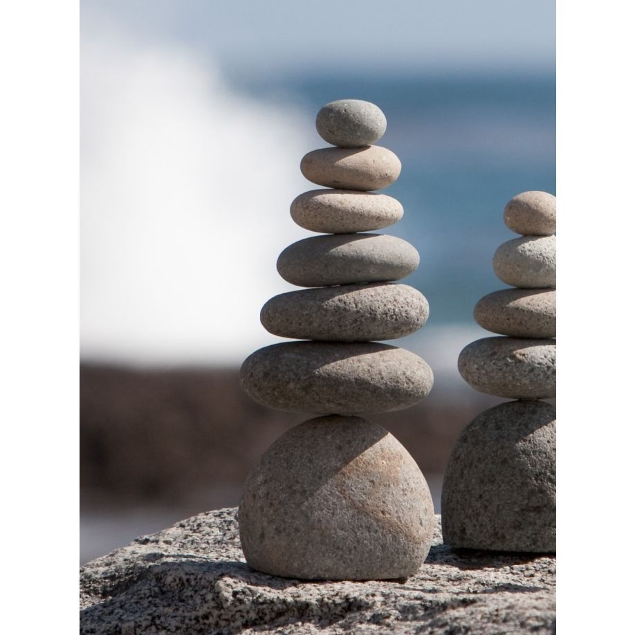 Stone Cairns, 7 stones, from natural stone - 30,5cm