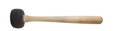 Klankschaalklopper vilt - grijs - Ø 7cm/L 30cm