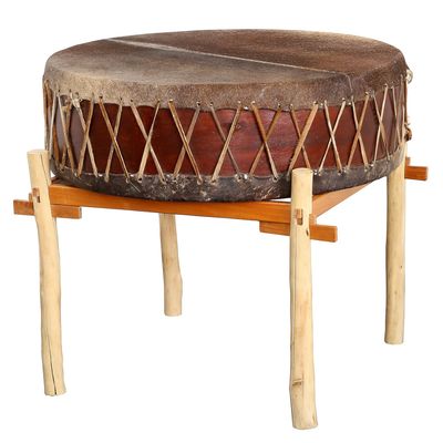Moedertrom - koeienvel - Ø 100cm - H 30cm Moedertrom - koeienvel - Ø 100cm - H 30cm