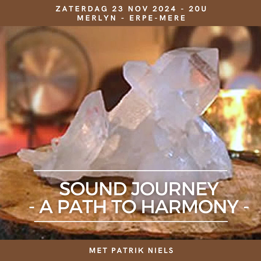 Saturday 23 nov 2024 - 8pm: "Sound Journey - a path to Harmony" with Patrik Niels