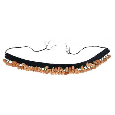 Dance rattle / waist belt, kenari seeds