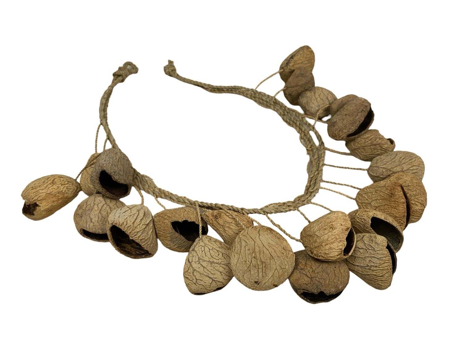 Rattle, Pangi seeds, rafia - 60cm