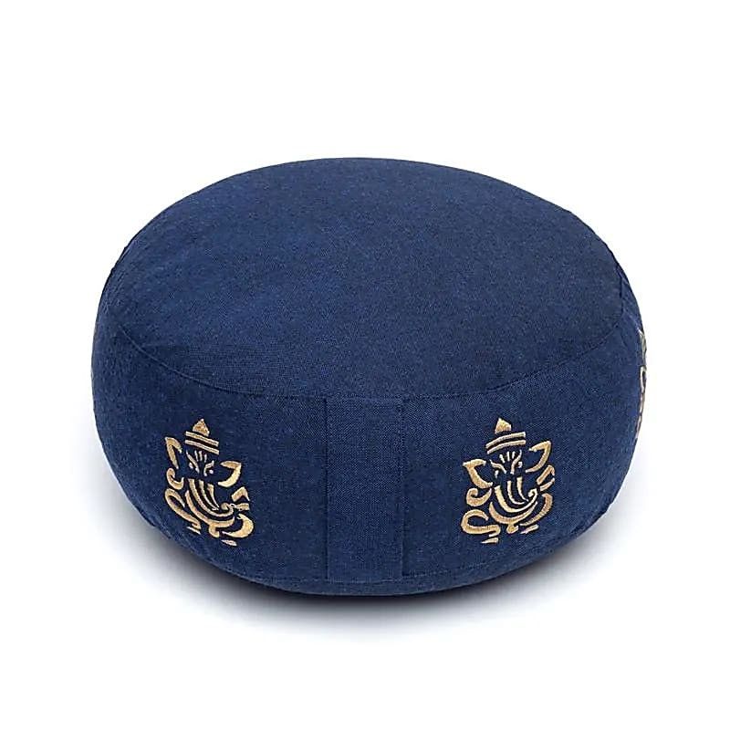 Meditatiekussen Ganesha - donkerblauw